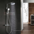 Square design T-tube thermostatic shower faucet